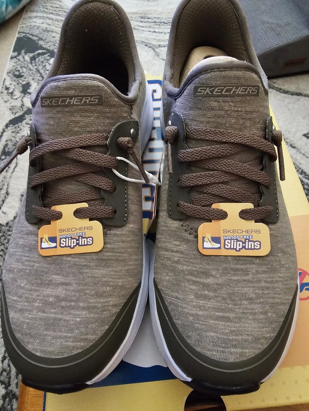 Skechers Women's Ridge Oak Hands-Free Slip-Ins, Dark Taupe  Size 6